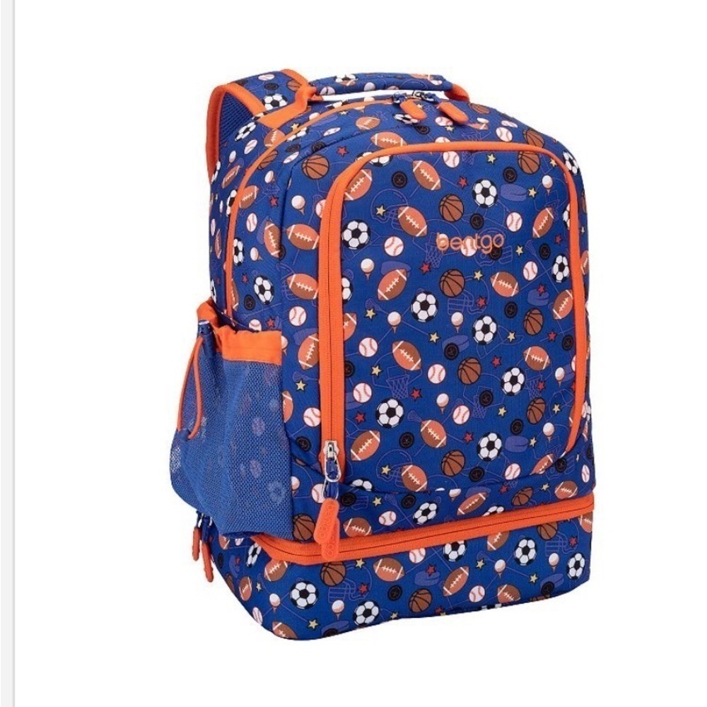 Bentgo Kids Sports Backpack - Blue and Orange